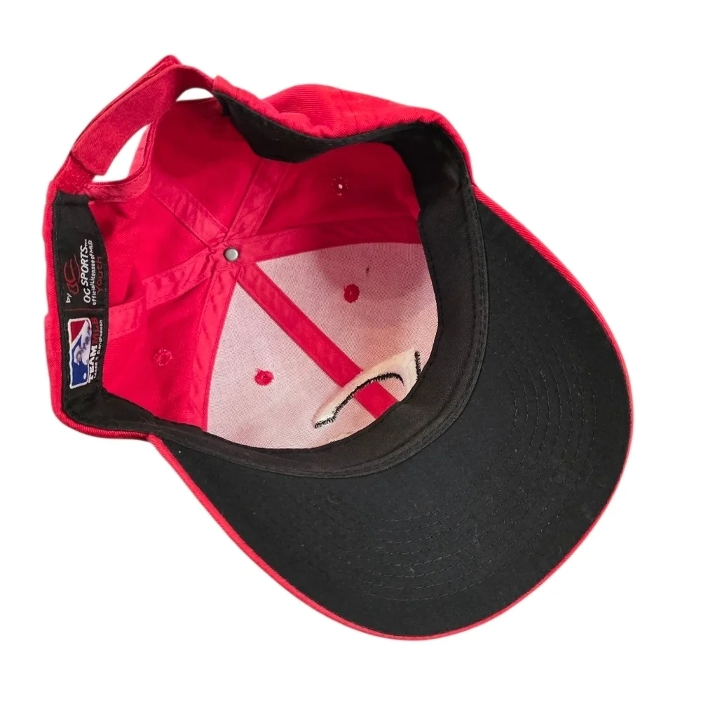 Cincinnati Reds Youth Baseball Cap MLB Team Hat Red Adjustable by OC Sports